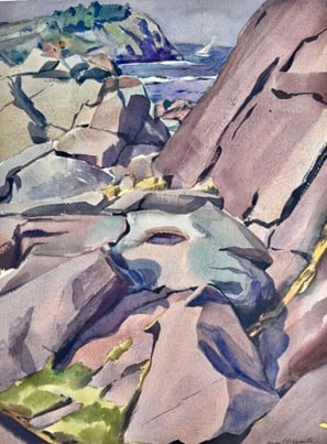 Michael Vermette - View of Whitehead from Gull Rock Ravine 